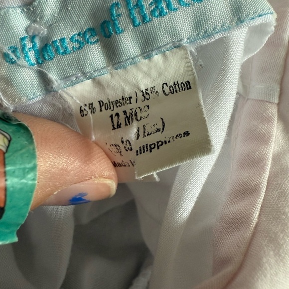 Vintage House of Hatten Inc. little girls pink and white infant dress - Picture 3 of 9